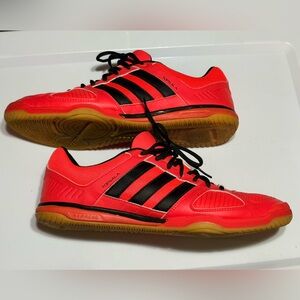 Adidas Red and Black Indoor Sports Shoes